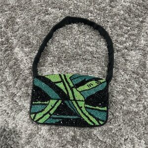 NWOT beaded shoulder handbag (staud dupe)